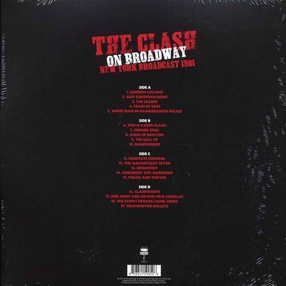 The Clash Vinyl Lot of 4 Live LPs Amsterdam NJ Broadway Acoustic Red Clear Ltd - Picture 6 of 10